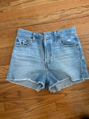 Levi's Light Blue Denim Cutoff Shorts